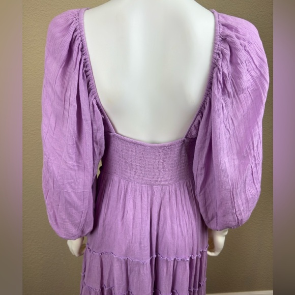 NWOT $128 Free People Lilac You’re A Jewel Maxi Dress PTP- 15” to 19” Medium - Picture 5 of 11
